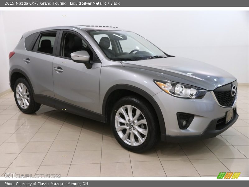 Liquid Silver Metallic / Black 2015 Mazda CX-5 Grand Touring