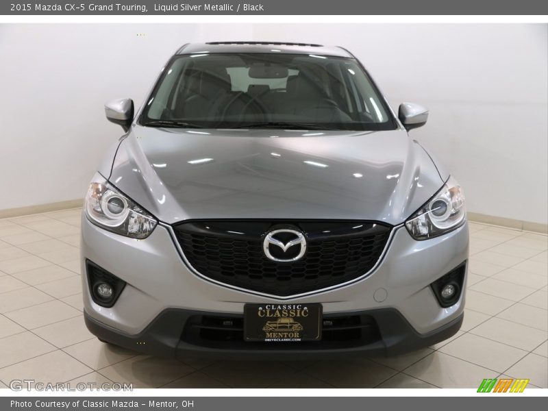 Liquid Silver Metallic / Black 2015 Mazda CX-5 Grand Touring