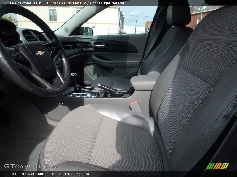 Ashen Gray Metallic / Cocoa/Light Neutral 2014 Chevrolet Malibu LT