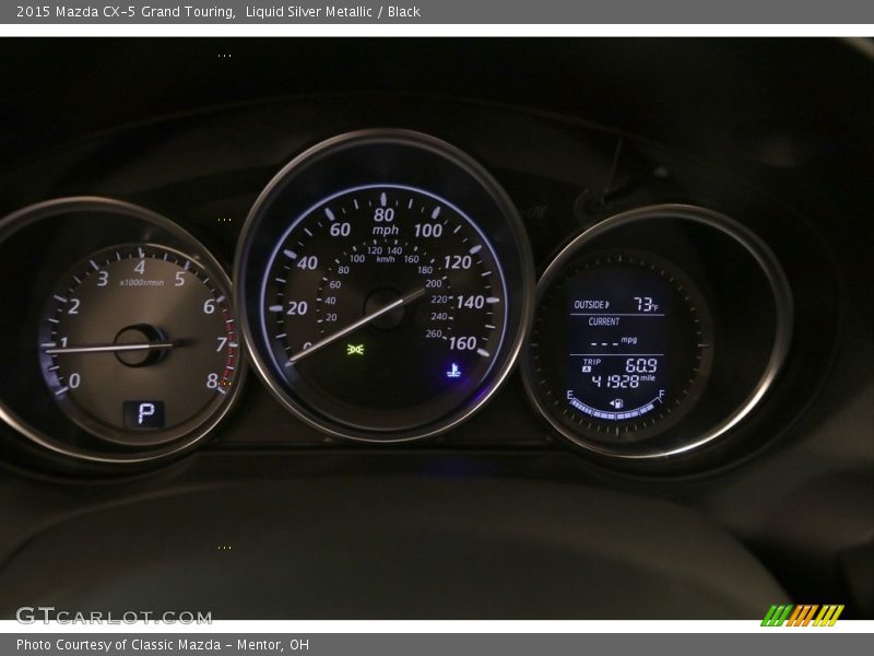 Liquid Silver Metallic / Black 2015 Mazda CX-5 Grand Touring
