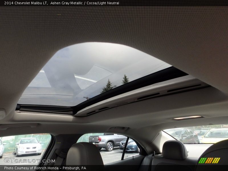 Ashen Gray Metallic / Cocoa/Light Neutral 2014 Chevrolet Malibu LT