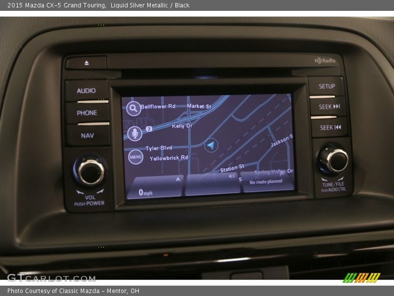 Liquid Silver Metallic / Black 2015 Mazda CX-5 Grand Touring