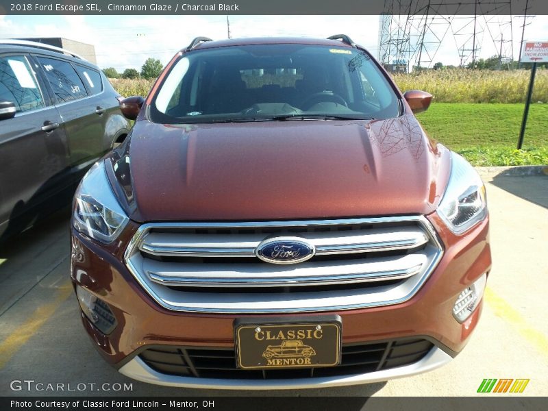 Cinnamon Glaze / Charcoal Black 2018 Ford Escape SEL