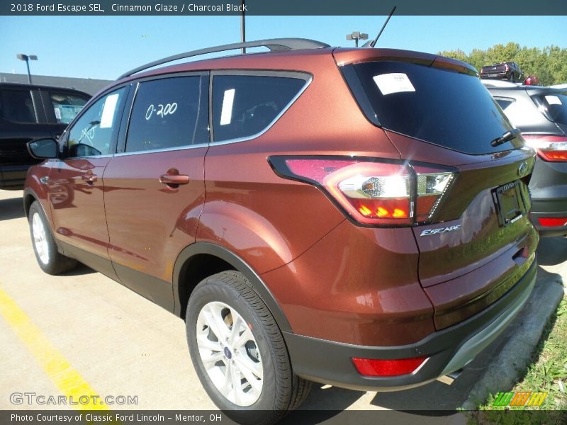 Cinnamon Glaze / Charcoal Black 2018 Ford Escape SEL