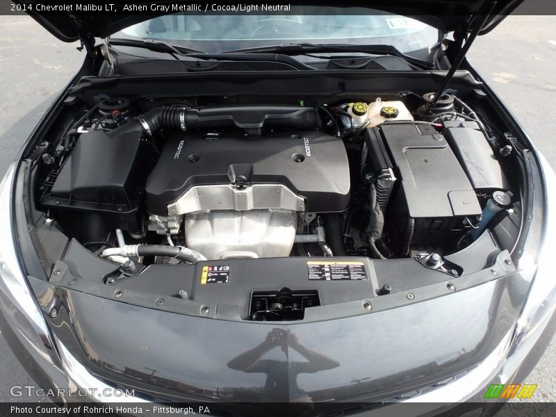 Ashen Gray Metallic / Cocoa/Light Neutral 2014 Chevrolet Malibu LT