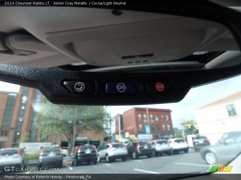 Ashen Gray Metallic / Cocoa/Light Neutral 2014 Chevrolet Malibu LT