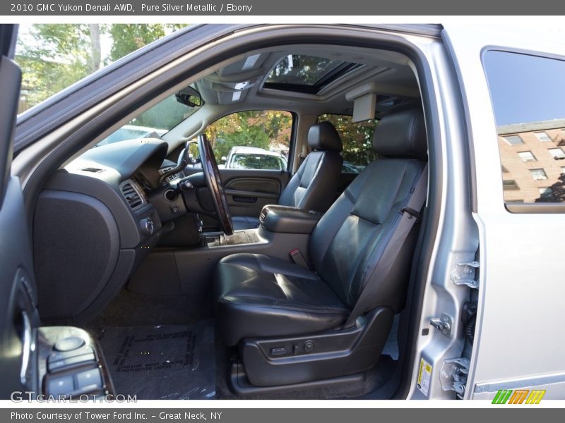 Pure Silver Metallic / Ebony 2010 GMC Yukon Denali AWD