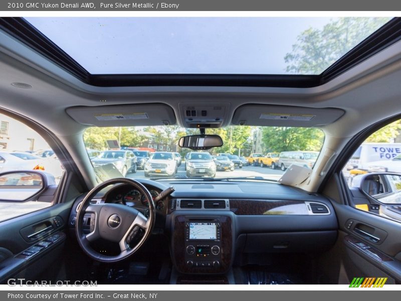 Pure Silver Metallic / Ebony 2010 GMC Yukon Denali AWD