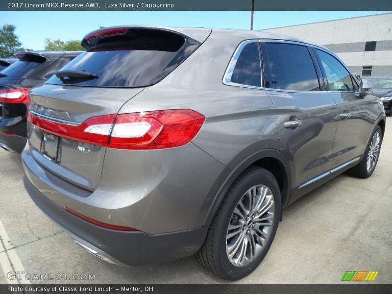 Luxe Silver / Cappuccino 2017 Lincoln MKX Reserve AWD