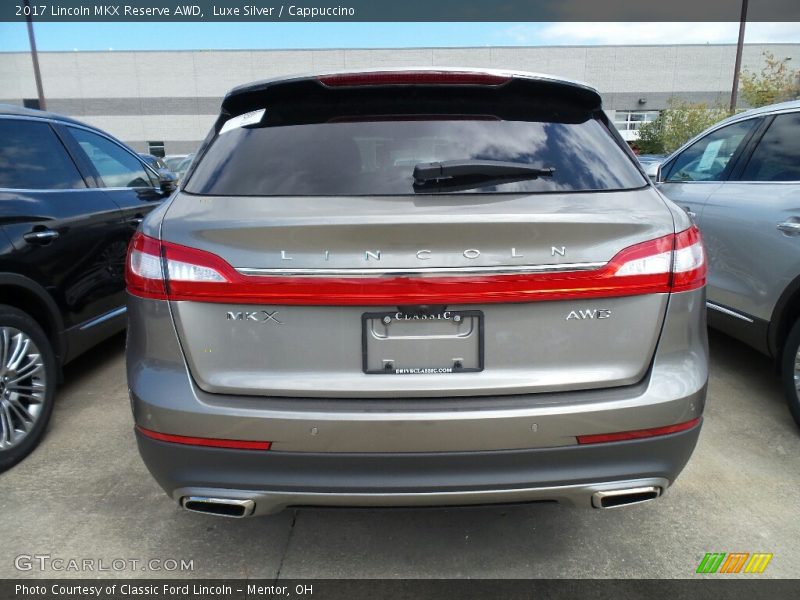 Luxe Silver / Cappuccino 2017 Lincoln MKX Reserve AWD