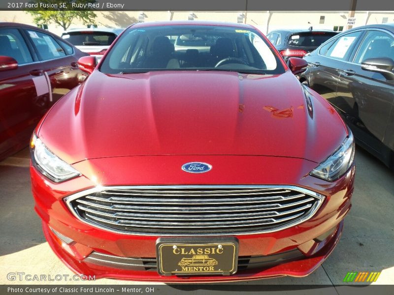 Ruby Red / Ebony 2017 Ford Fusion SE