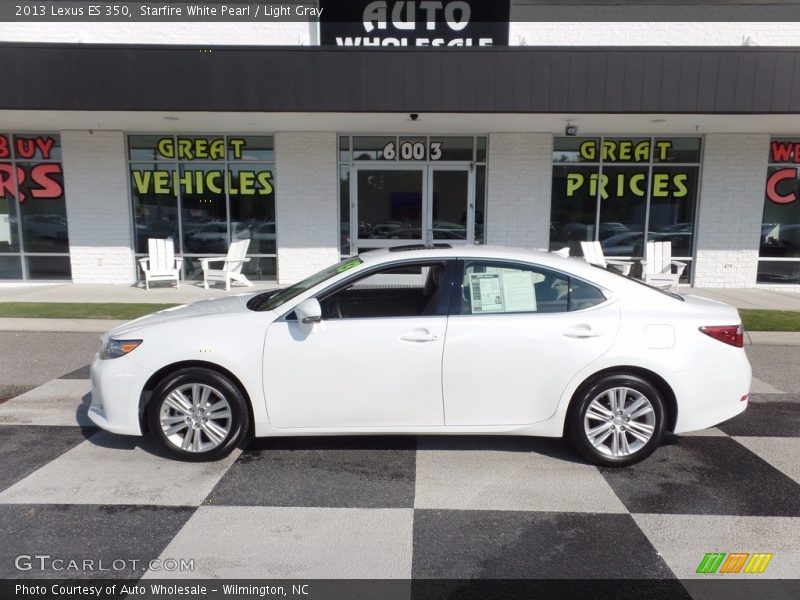 Starfire White Pearl / Light Gray 2013 Lexus ES 350