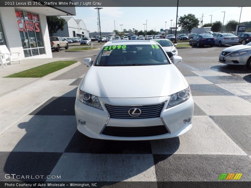 Starfire White Pearl / Light Gray 2013 Lexus ES 350