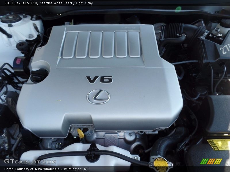 Starfire White Pearl / Light Gray 2013 Lexus ES 350
