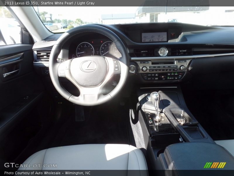 Starfire White Pearl / Light Gray 2013 Lexus ES 350