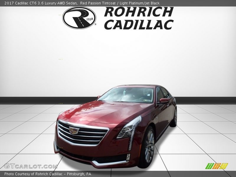 Red Passion Tintcoat / Light Platinum/Jet Black 2017 Cadillac CT6 3.6 Luxury AWD Sedan