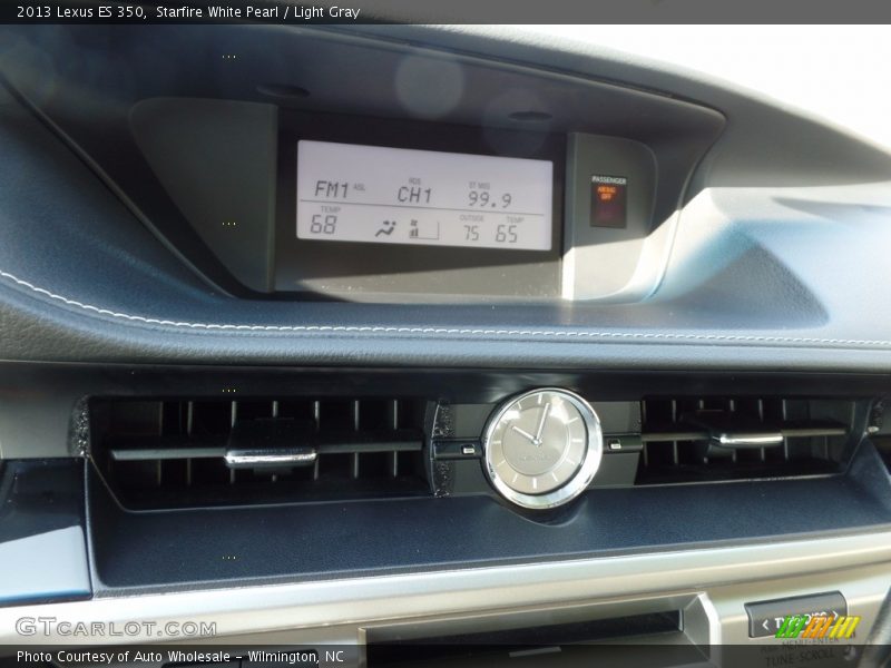 Starfire White Pearl / Light Gray 2013 Lexus ES 350