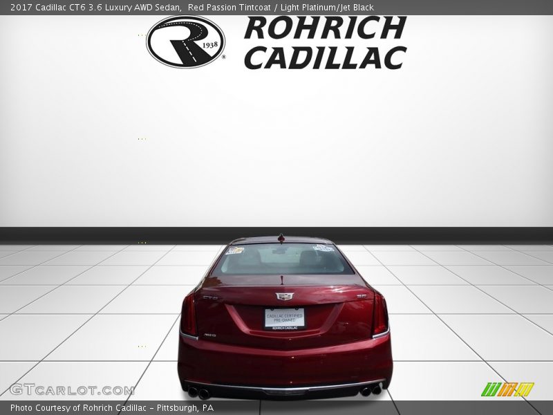 Red Passion Tintcoat / Light Platinum/Jet Black 2017 Cadillac CT6 3.6 Luxury AWD Sedan