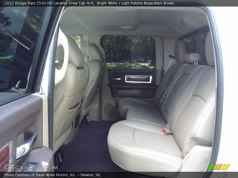 Bright White / Light Pebble Beige/Bark Brown 2012 Dodge Ram 2500 HD Laramie Crew Cab 4x4