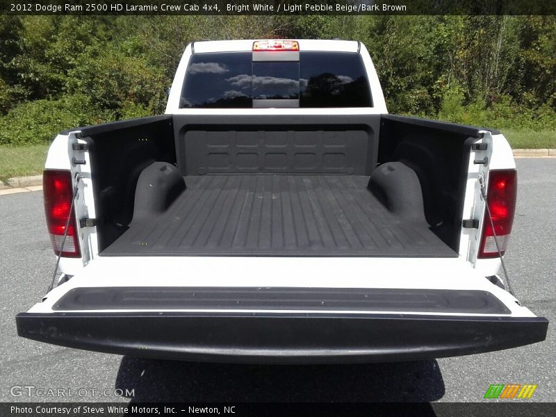Bright White / Light Pebble Beige/Bark Brown 2012 Dodge Ram 2500 HD Laramie Crew Cab 4x4