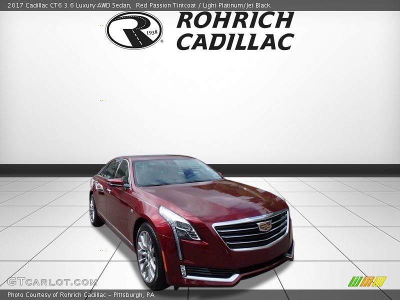 Red Passion Tintcoat / Light Platinum/Jet Black 2017 Cadillac CT6 3.6 Luxury AWD Sedan