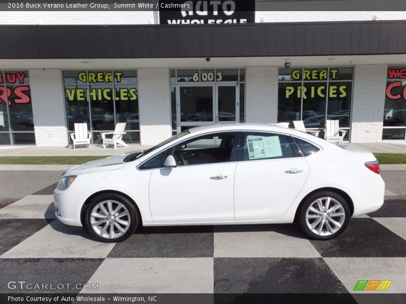 Summit White / Cashmere 2016 Buick Verano Leather Group