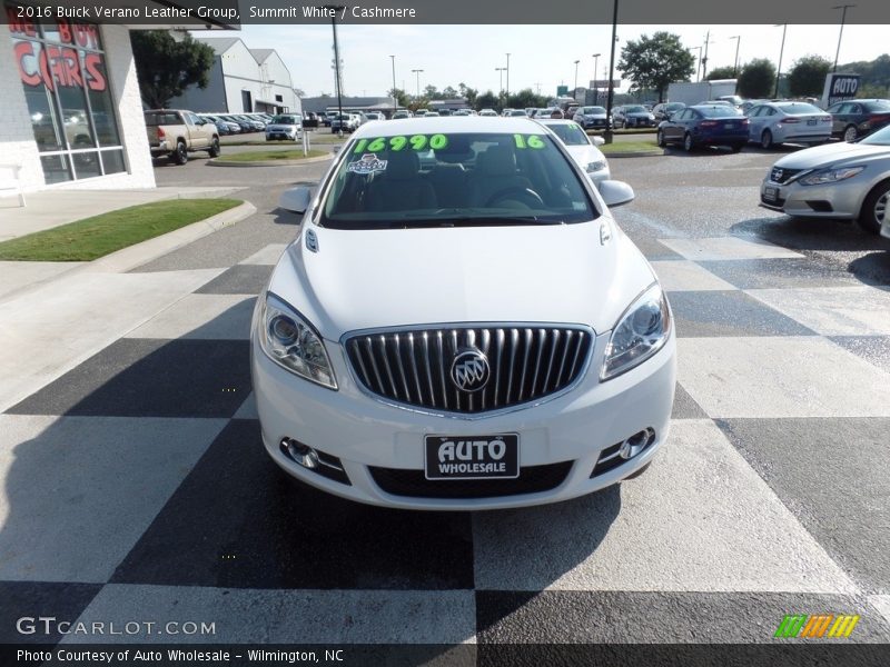 Summit White / Cashmere 2016 Buick Verano Leather Group