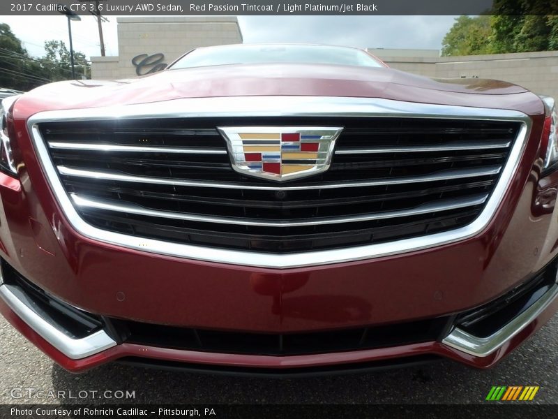 Red Passion Tintcoat / Light Platinum/Jet Black 2017 Cadillac CT6 3.6 Luxury AWD Sedan