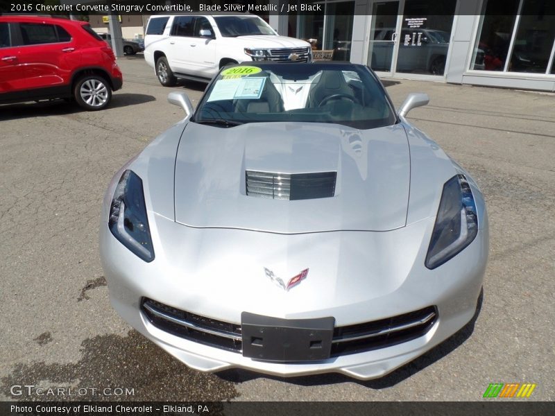 Blade Silver Metallic / Jet Black 2016 Chevrolet Corvette Stingray Convertible