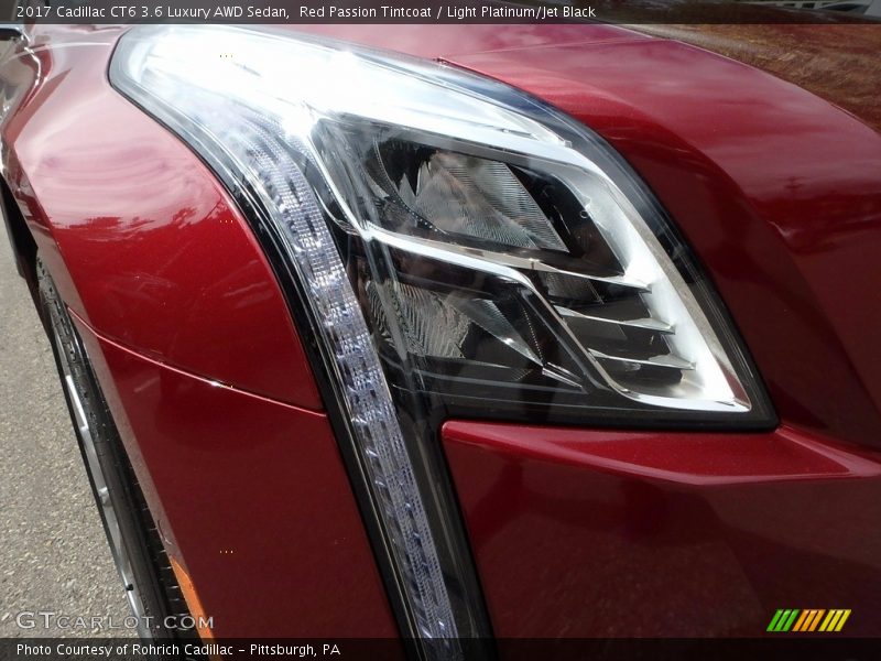 Red Passion Tintcoat / Light Platinum/Jet Black 2017 Cadillac CT6 3.6 Luxury AWD Sedan