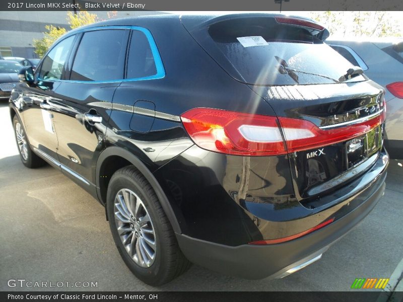 Black Velvet / Ebony 2017 Lincoln MKX Select