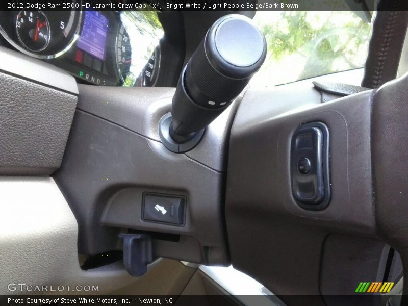 Bright White / Light Pebble Beige/Bark Brown 2012 Dodge Ram 2500 HD Laramie Crew Cab 4x4