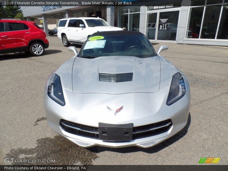 Blade Silver Metallic / Jet Black 2016 Chevrolet Corvette Stingray Convertible