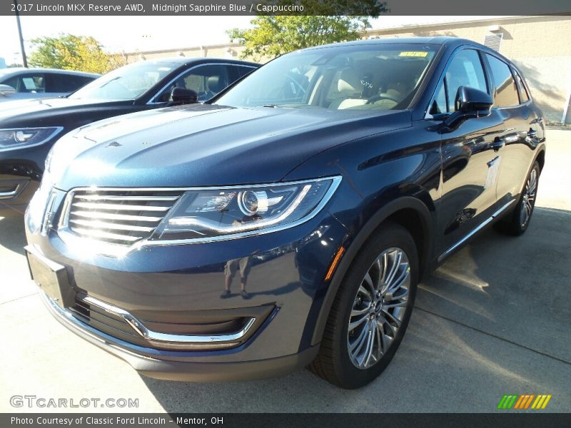 Midnight Sapphire Blue / Cappuccino 2017 Lincoln MKX Reserve AWD
