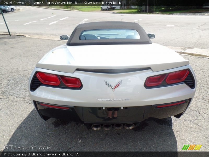 Blade Silver Metallic / Jet Black 2016 Chevrolet Corvette Stingray Convertible