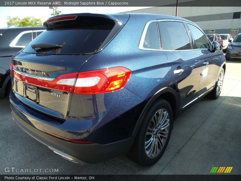 Midnight Sapphire Blue / Cappuccino 2017 Lincoln MKX Reserve AWD
