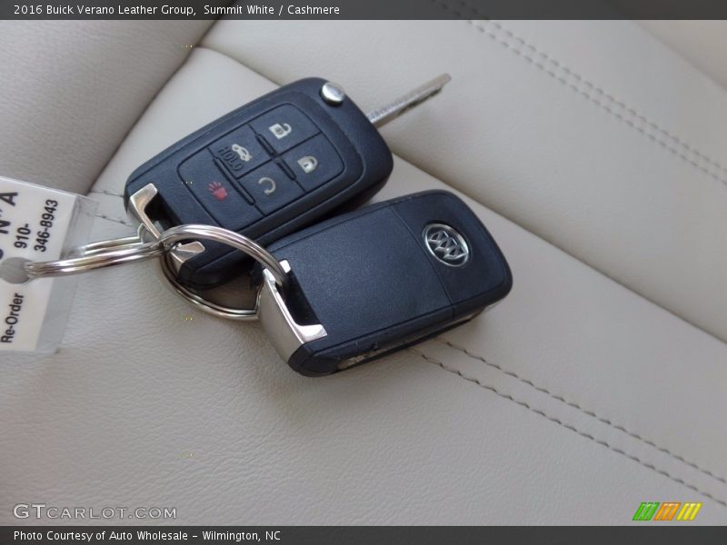 Summit White / Cashmere 2016 Buick Verano Leather Group