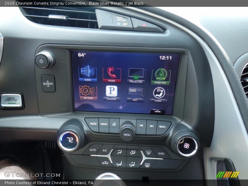 Blade Silver Metallic / Jet Black 2016 Chevrolet Corvette Stingray Convertible