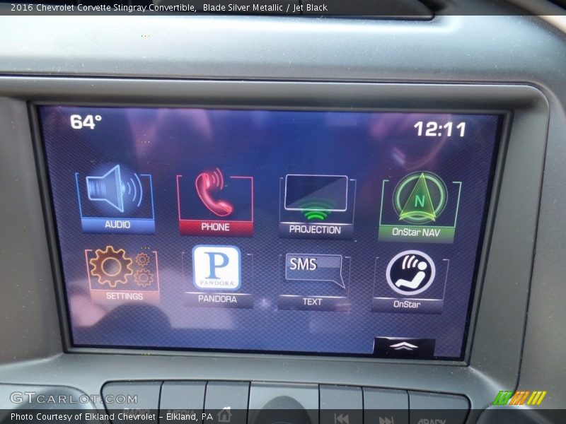 Blade Silver Metallic / Jet Black 2016 Chevrolet Corvette Stingray Convertible