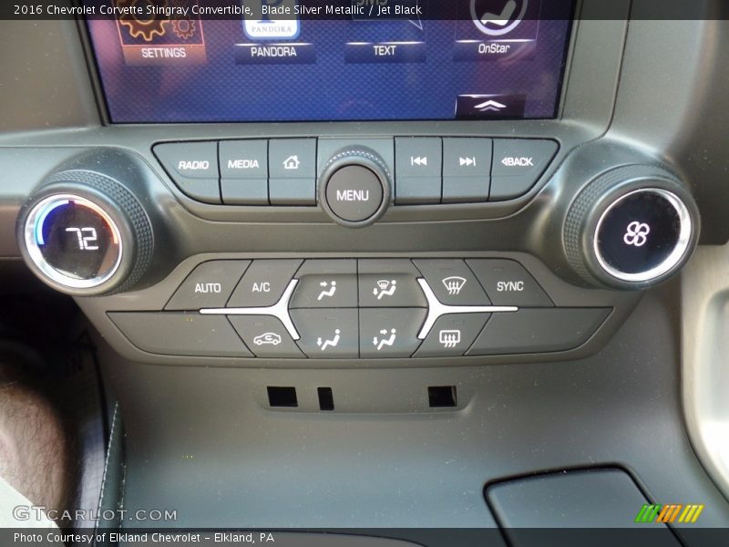 Blade Silver Metallic / Jet Black 2016 Chevrolet Corvette Stingray Convertible