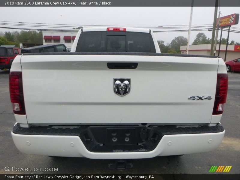 Pearl White / Black 2018 Ram 2500 Laramie Crew Cab 4x4
