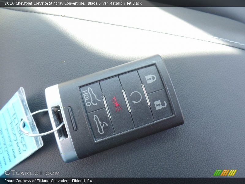 Blade Silver Metallic / Jet Black 2016 Chevrolet Corvette Stingray Convertible