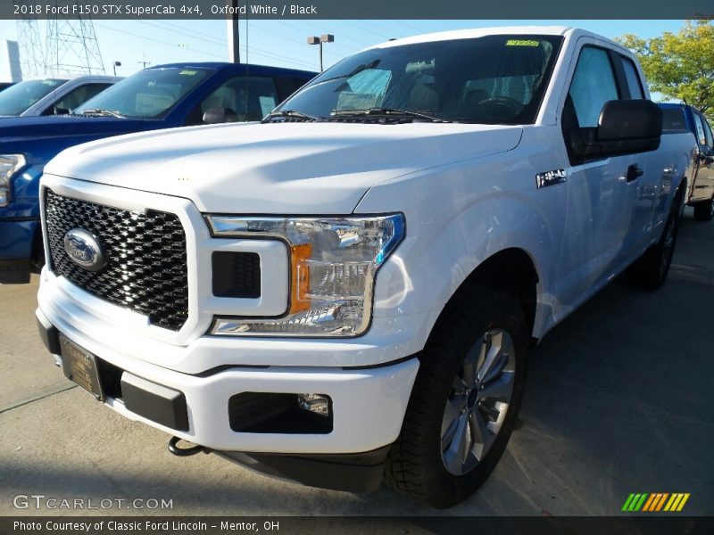 Oxford White / Black 2018 Ford F150 STX SuperCab 4x4