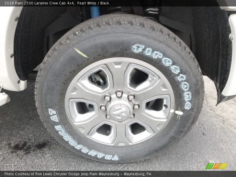 Pearl White / Black 2018 Ram 2500 Laramie Crew Cab 4x4