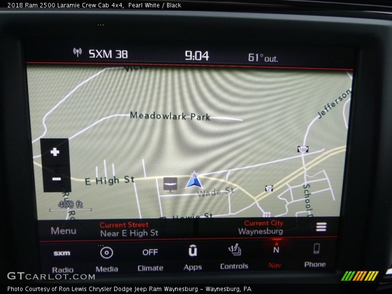 Navigation of 2018 2500 Laramie Crew Cab 4x4