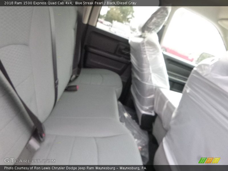 Blue Streak Pearl / Black/Diesel Gray 2018 Ram 1500 Express Quad Cab 4x4
