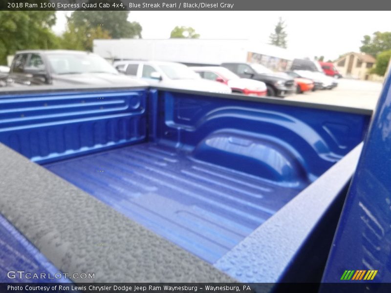 Blue Streak Pearl / Black/Diesel Gray 2018 Ram 1500 Express Quad Cab 4x4