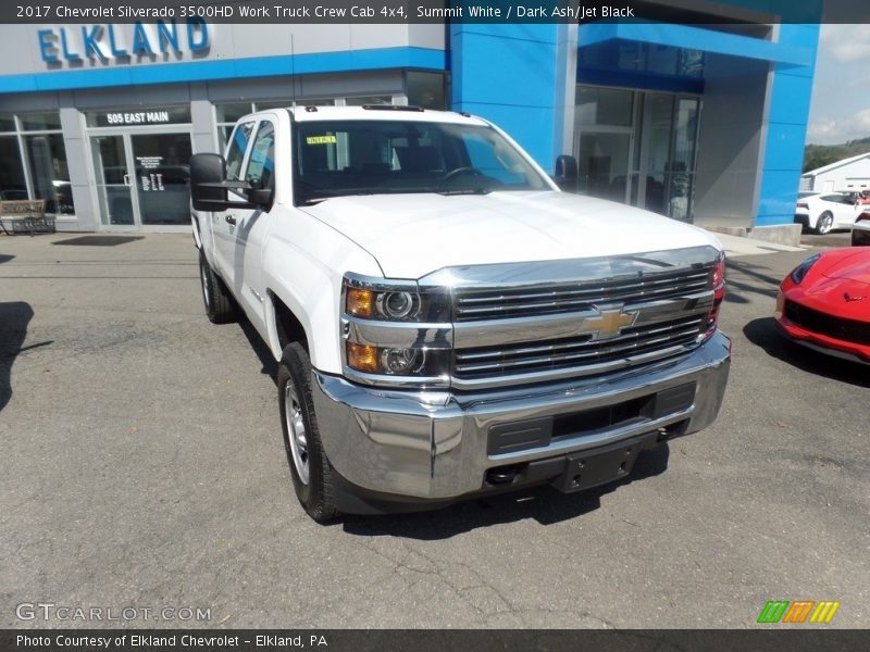 Summit White / Dark Ash/Jet Black 2017 Chevrolet Silverado 3500HD Work Truck Crew Cab 4x4