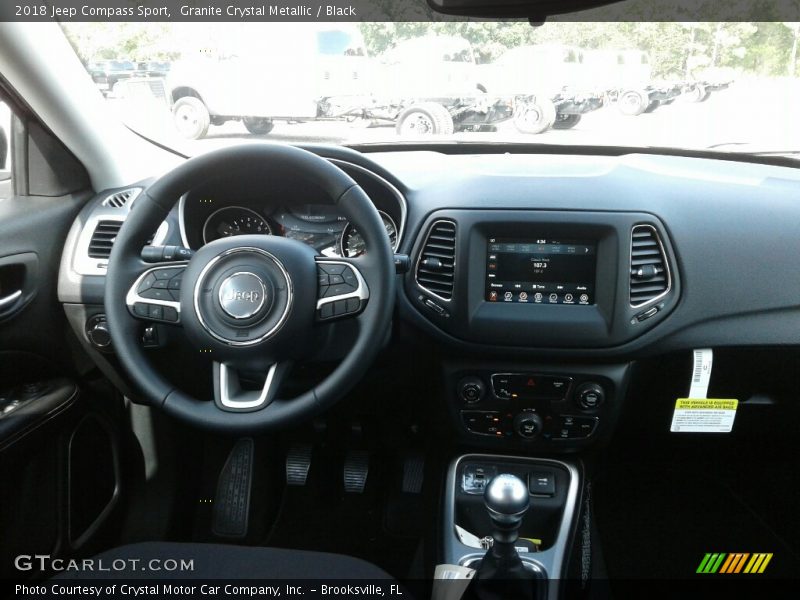 Granite Crystal Metallic / Black 2018 Jeep Compass Sport