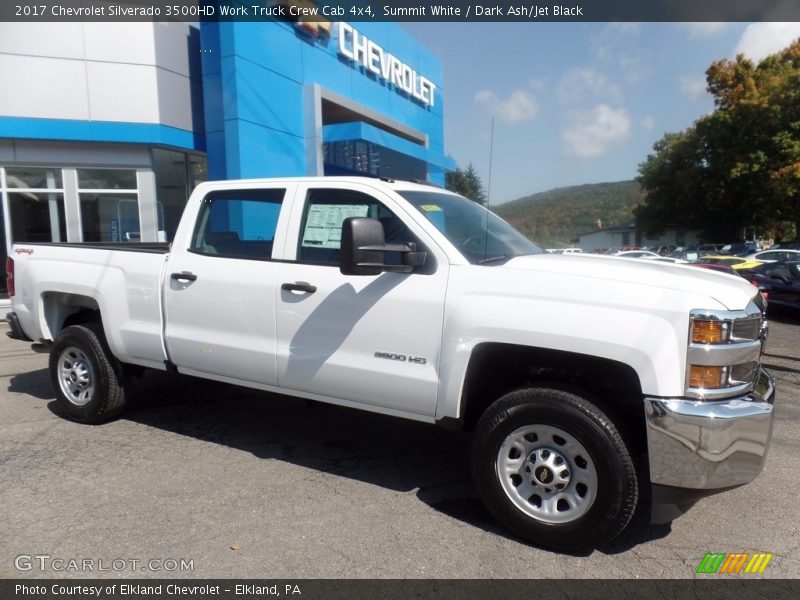 Summit White / Dark Ash/Jet Black 2017 Chevrolet Silverado 3500HD Work Truck Crew Cab 4x4